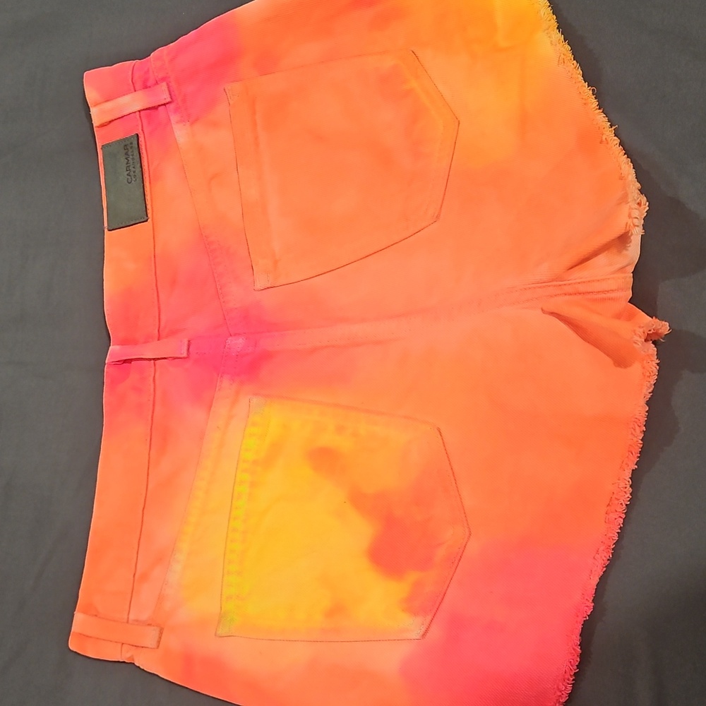 CARMAR Tie-Dye Jean Shorts - Picture 9 of 11